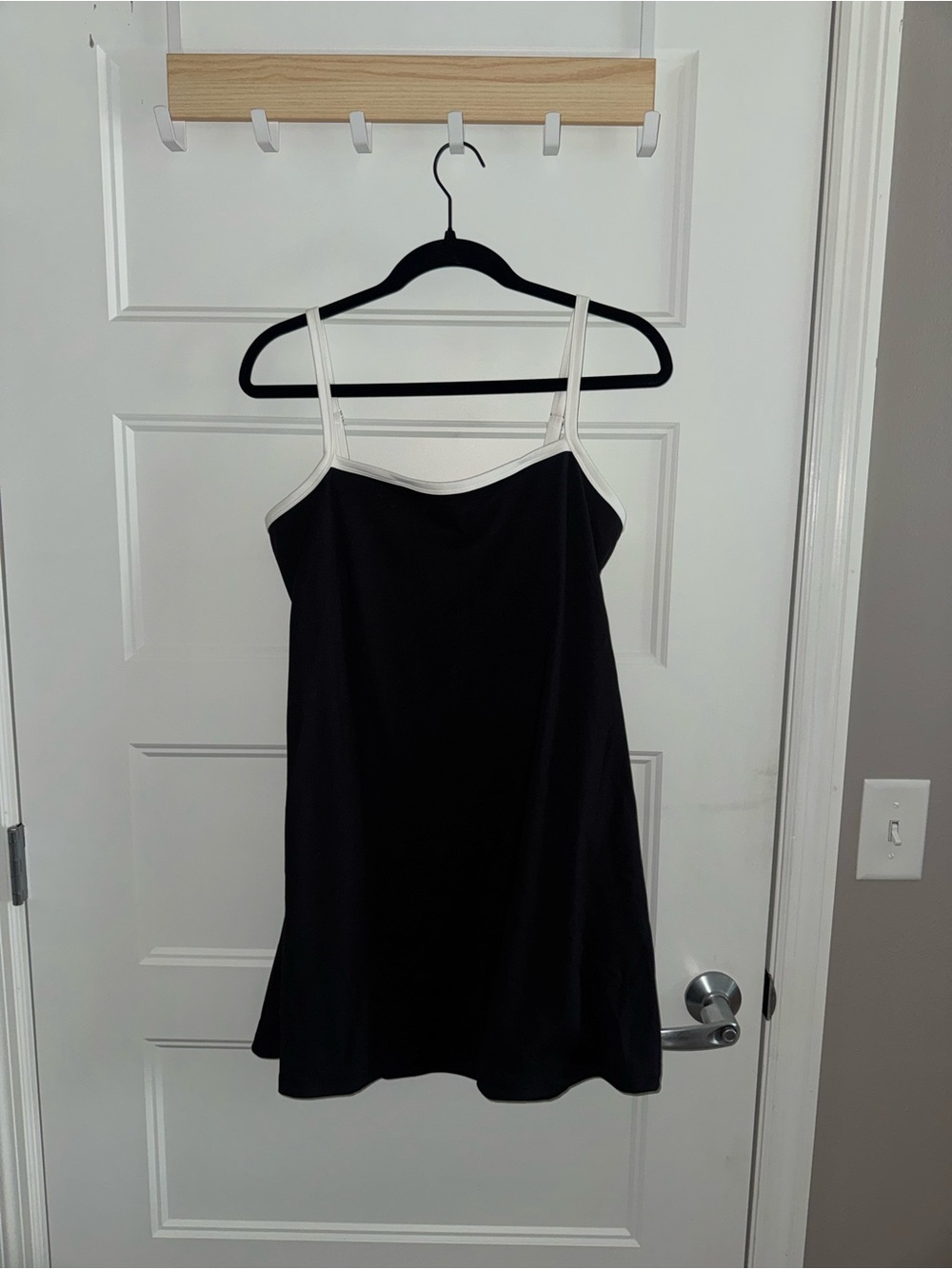 Black Butter Bliss Dress with White Trim